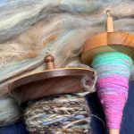 Lorna Ash, Workshop Instructor, Spinning on a Supported Spindle