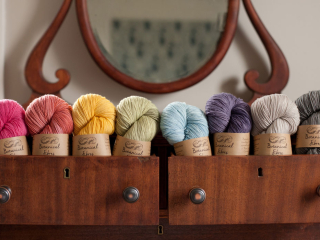 Yarn colour samples from Botanical Fibres, Eastern Passage, NS Yarn colour samples from Botanical Fibres, Eastern Passage, NS