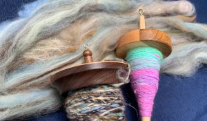 Lorna Ash, Workshop Instructor, Spinning on a Supported Spindle