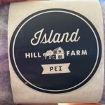 Island Hill Farm, skein of yarn with logo branding