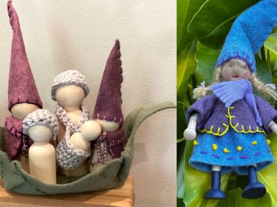 Dilly Dollies product samples from Millcove, PEI. Vendor at PEI Fibre Festival.
