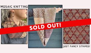 Snowy Thistle - mosaic knitting examples